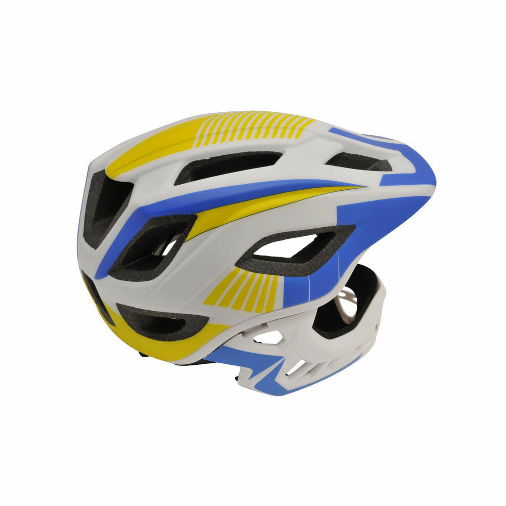 Kiddimoto IKON Full Face Helmet For Kids Blue/White