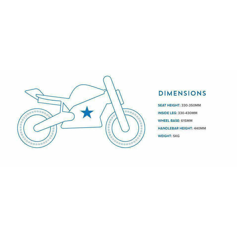Kiddimoto Evel Official Balance Bike
