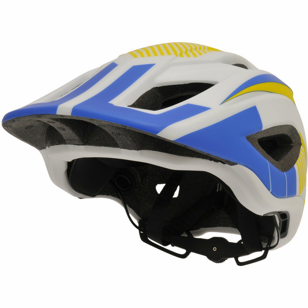 Kiddimoto IKON Full Face Helmet - White/Blue